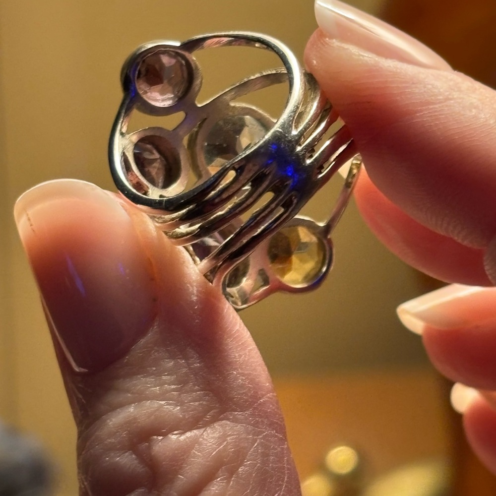 Multi-Gemstone Sterling Ring Nfs - image 6